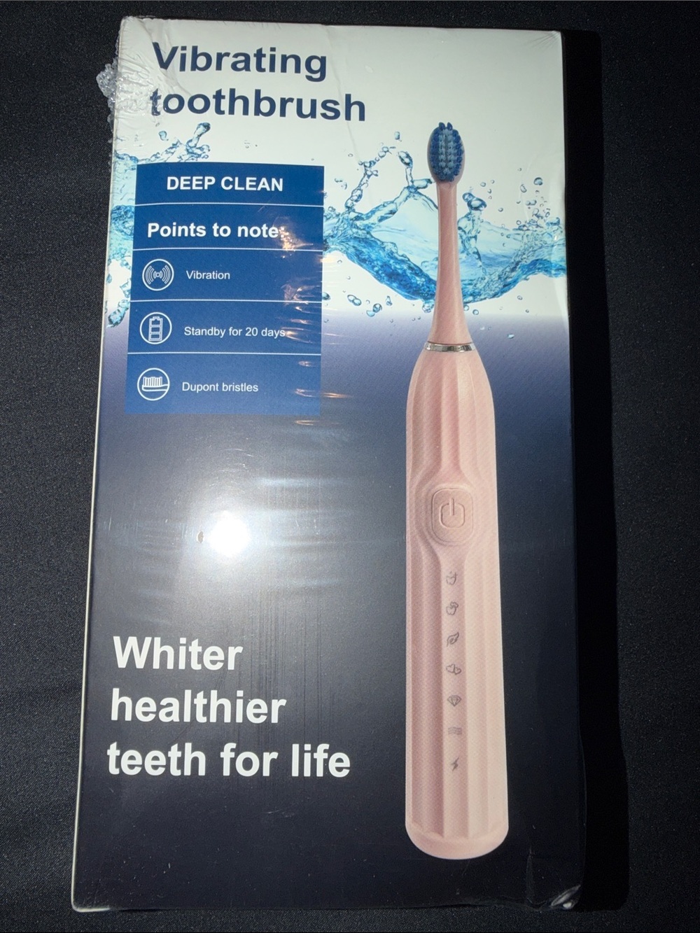 Pink Vibrating Toothbrush - Deep Clean
